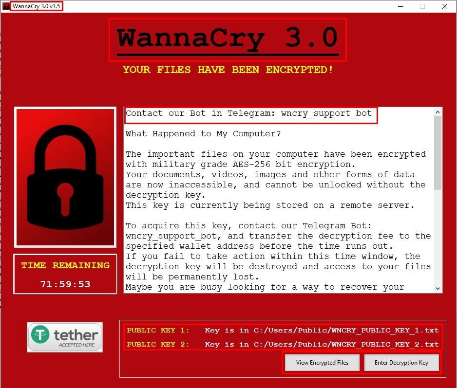 WannaCry ransom note