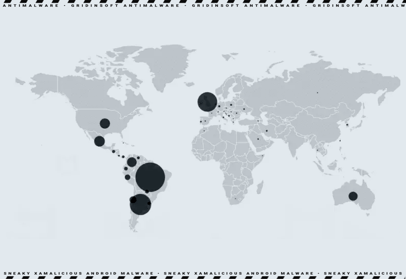 Xamalicious infections geography