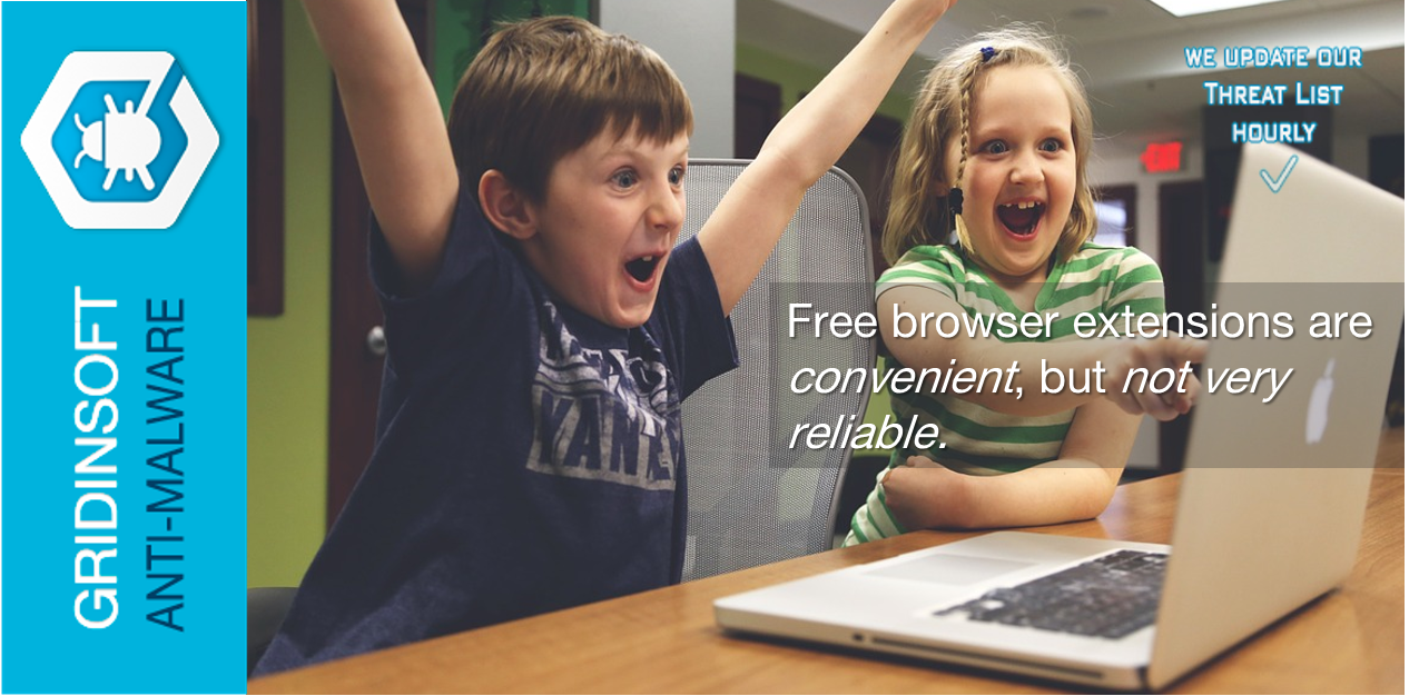 Free browser extensions are convenient, but not very reliable