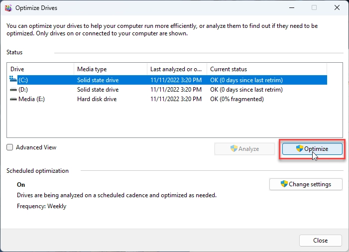 Defrag disks computer keep freezing