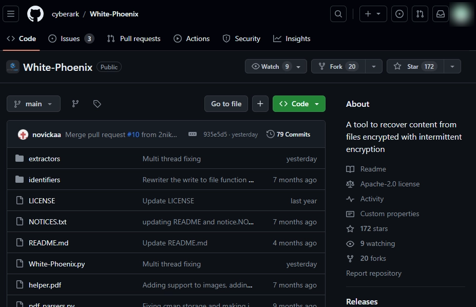 White Phoenix on GitHub screenshot