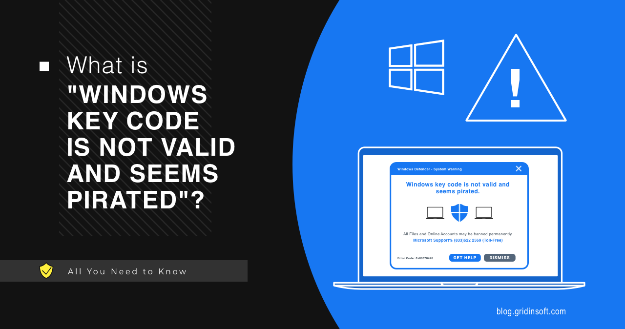 Windows Key Code Is Not Valid - What Is This Page?